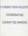 Zinn--Student Nonviolent Coordinating Committee papers, administration, 1963-1965 (Howard Zinn papers, 1956-1994; Archives Main Stacks, Mss 588, Box 2, Folder 11)