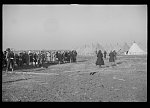 [Untitled photo, possibly related to: Negroes in the lineup for food at mealtime in the camp for flood refugees, Forrest City, Arkansas]