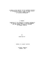 A study of the ability of the freshmen students of Morehouse College to use the card catalog of the Trevor Arnett Library at Atlanta University, 1962