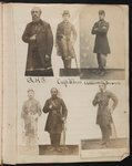 [Six Union soldiers labeled G.H.S., Capt. D Farr, Addison Brown, and Col. Stoughton; two soldiers are unlabeled]