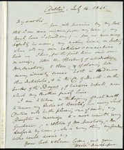 Letter to] My dear sir [manuscript