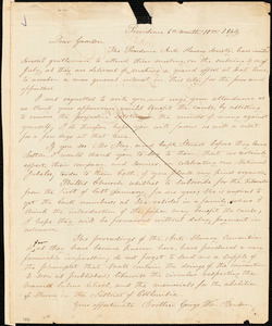 Thumbnail for Letter from George William Benson, Providence, [Rhode Island], to William Lloyd Garrison, 1834 [June] 10th