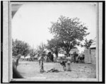 Scene of Ewell's attack, May 19, 1864, near Spottsylvania [i.e. Spotsylvania] Court House. Mrs. Allsop's house