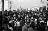 Crowd on Dexter Avenue in downtown Montgomery, Alabama, at the conclusion of the Selma to Montgomery March.