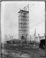 Erecting the Ferris wheel structure for the 1904 World's Fair