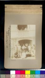 Group of Spaniards and Visayans at the house of Sr. Montenegro : Bais, Eastern Negros -- 1890