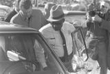 Lucius Amerson getting into his car after being sworn in as sheriff at the Macon County courthouse.