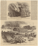 Scenes in Memphis, Tennessee, during the riot--burning down a freedmen's school-house ; Shooting down negroes on the morning of May 2, 1866