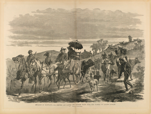 Invasion of Maryland, 1864--Driving Off Cattle and Plunder taken from Farmers by Early's Cavalry, from "The Soldier in Our Civil War"