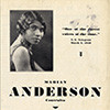 Marian Anderson, program for performance at Ryman