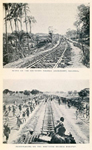 Scene on the Southern Nigeria (extension) highway; Plate - laying on the Northern Nigeria railray