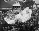 Float in an African American Mardi Gras parade in Mobile, Alabama.