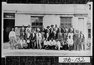 Photograph of World War I draftees, Thomasville, Thomas County, Georgia, 1917