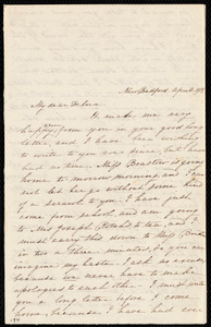 Thumbnail for Letter from Abby Osgood, New Bedford, [Mass.], to Deborah Weston, April 19th [1838]