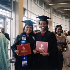 Sarah Wegner and Nonso Njokanma at 2003 graduation