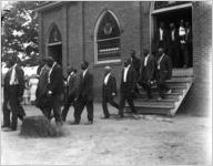 African Americans processing to a baptism