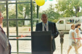 Van White Speaking at the Main Street Bazaar Grand Opening