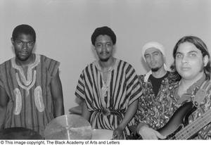 Photograph of the musicians performing at the Black Women in the Arts conference