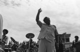 B. B. King: Parchman Penitentiary, Miss. B. B. King performing, greeting fans, signing autographs, guards, B. B. King reclining in living room (BKP 80-2)