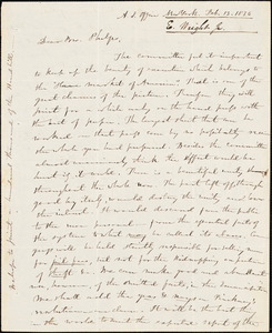 Letter from Elizur Wright, New York, to Amos Augustus Phelps, 1836 Feb[ruary] 13