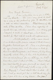 Letter to] Dear Frank Garrison [manuscript