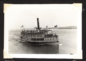 Photograph of boat in tidal basin in Washington, D.C., circa 1941