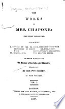 The works of Mrs. Chapone : now first collected