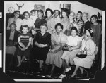 Charlotta Bass attends a women's meeting, circa 1951/1960, Los Angeles