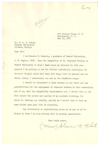 Letter from W. A. Shields to Glaucia B. Roberts