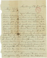 Letter from Leonidas Howard in Mulberry, Alabama, to Bolling Hall in Montgomery.