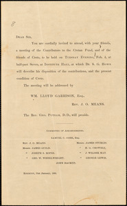 Letter from Samuel Gridley Howe, Roxbury, [Boston, Massachusetts], 1868 January 31st