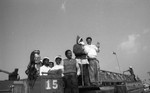 Brotherhood Crusade, Christmas parade and snowball fight, Los Angeles, 1986