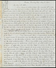 Letter to] My dear Mr. Estlin [manuscript