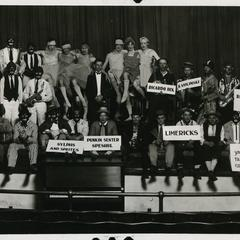 Tower Minstrels on stage, January 1925