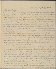 Letter to] My dear George [manuscript