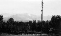 View from front porch. Blue Ridge Inn. note cloud hanging over the mountains