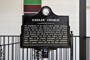 Canaan Church historical marker