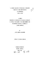 A content analysis of periodical literature relating to the certification of librarians, 1906 to 1952, 1954