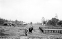 Charlottesville area. Unidentified house and men