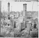 [Richmond, Va. Chimneys standing in the burned district]