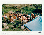 Hog Farmers and friends camp in the Sangre de Cristo Mountains of New Mexico. 1968