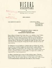 Visual Perceptions: Twenty-two African American Designers Challenge Modern Stereotypes