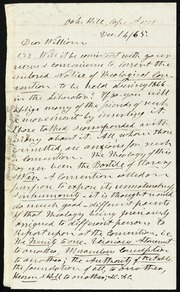 Thumbnail for Letter to] Dear William [manuscript