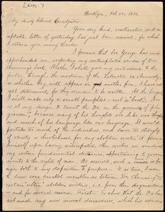 Letter from William Lloyd Garrison, Brooklyn, [Conn.], to William Goodell, Feb. 26, 1836