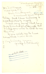 Thumbnail for Letter from Gladys L. Catchings to Crisis