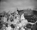 Float in an African American Mardi Gras parade in Mobile, Alabama.