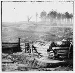 [Bermuda Hundred, Va. Federal earthworks on left of the line, near Point of Rocks]