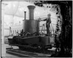 Winan's Baltimore 1836 locomotive in the Palace of Transportation