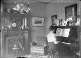 Edith at piano