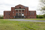 Derelict building at the Mississippi Industrial College historical site in Holly Springs, Mississippi